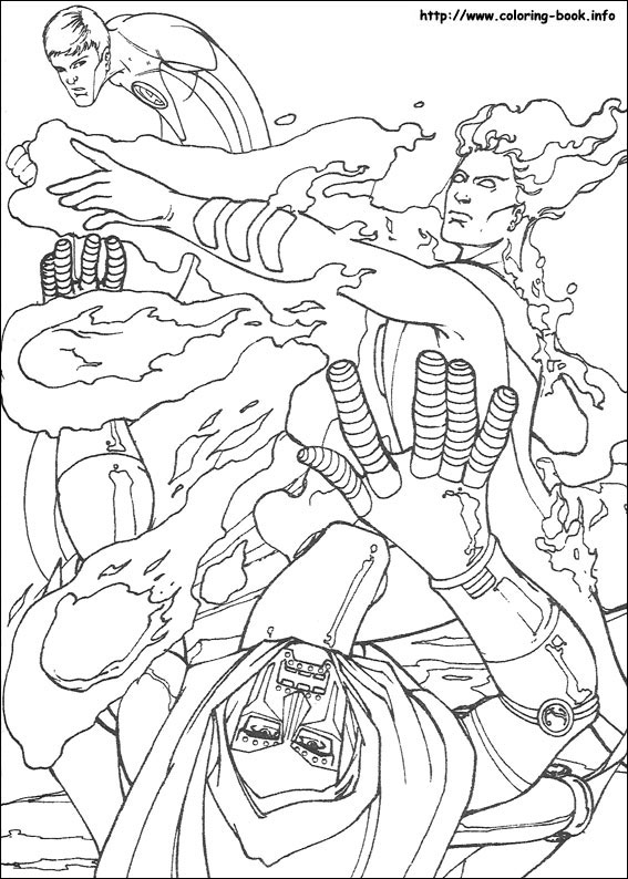 Fantastic Four coloring picture